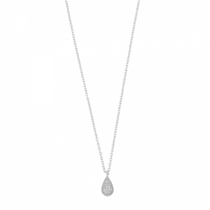 Naomi drop pendant neck 45 Silver in de groep Kettingen / Zilveren kettingen bij SCANDINAVIAN JEWELRY DESIGN (1334-0145-012)