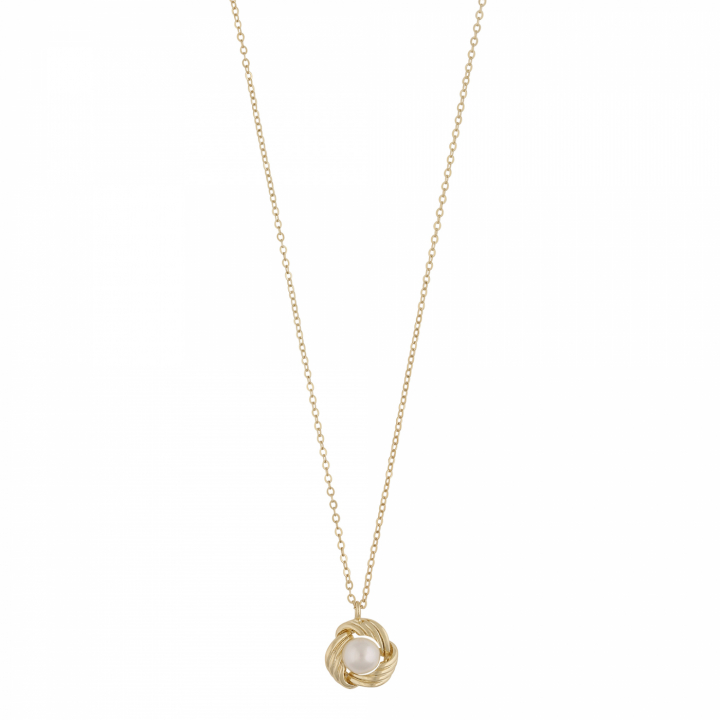 Soap pearl knot pendant neck 45 in de groep Kettingen / Gouden kettingen bij SCANDINAVIAN JEWELRY DESIGN (1339-0345-362-45)