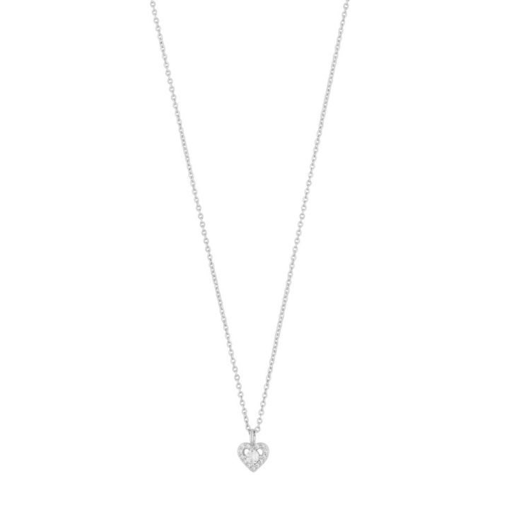 Nisi heart pendant Necklace Silver in de groep Kettingen bij SCANDINAVIAN JEWELRY DESIGN (1356-0142-012-42)