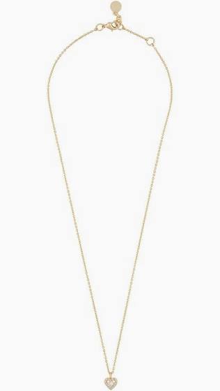 Nisi heart pendant Necklace Gold in de groep Kettingen bij SCANDINAVIAN JEWELRY DESIGN (1356-3100-251)