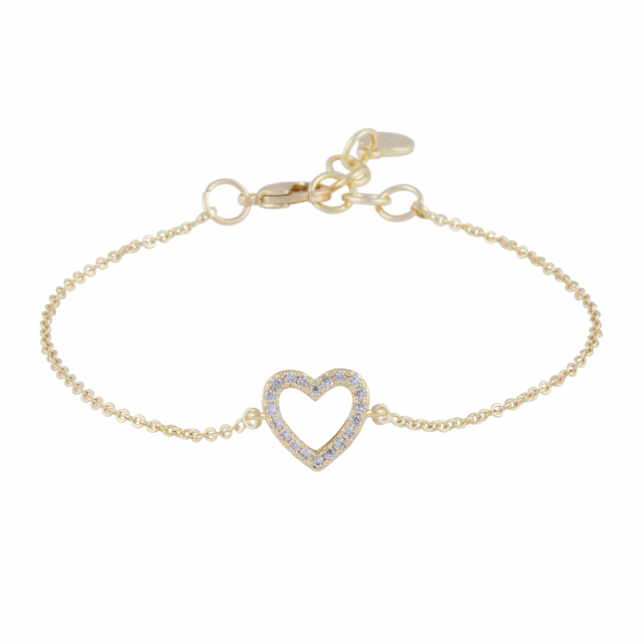 Nisi heart Bracelet Gold in de groep Armbanden / Gouden armbanden bij SCANDINAVIAN JEWELRY DESIGN (1356-3100-251)