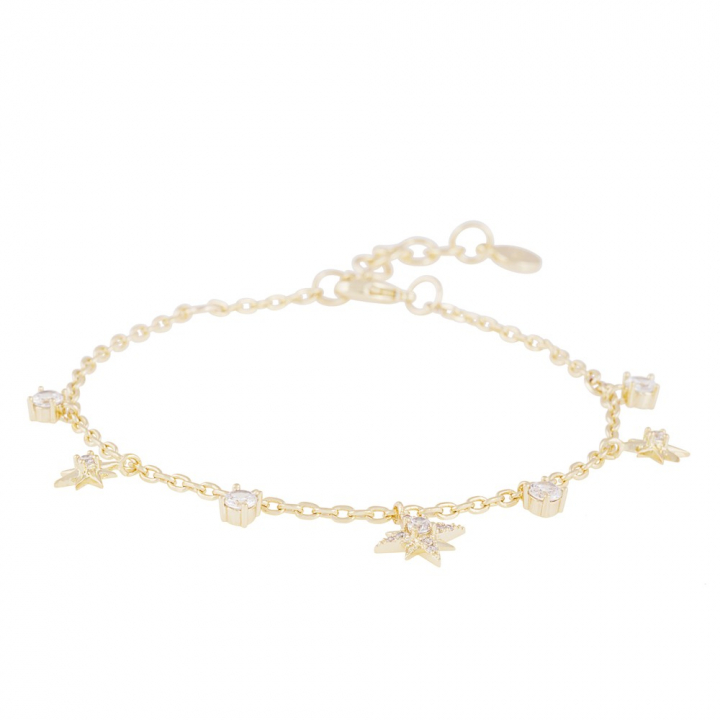 Stellaris charm brace gold in de groep Armbanden / Gouden armbanden bij SCANDINAVIAN JEWELRY DESIGN (1357-3100-251)