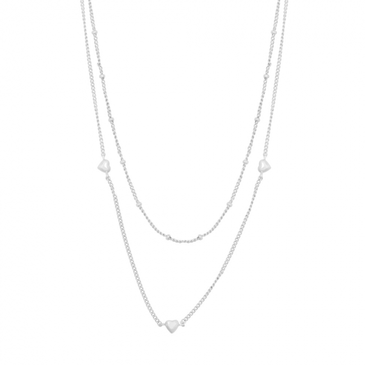 Lovely double chain neck 40 plain silver - 40 cm in de groep Kettingen / Zilveren kettingen bij SCANDINAVIAN JEWELRY DESIGN (1363-0140-256-40)