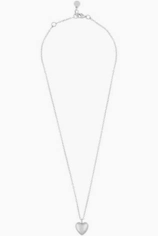 Lovely heart pendant neck silver 42 in de groep Kettingen / Zilveren kettingen bij SCANDINAVIAN JEWELRY DESIGN (1363-0442-256)