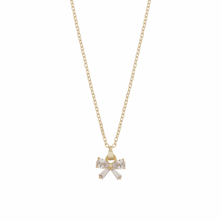 Eira bow pendant Necklace 45 in de groep Kettingen / Gouden kettingen bij SCANDINAVIAN JEWELRY DESIGN (1368-0345-251)