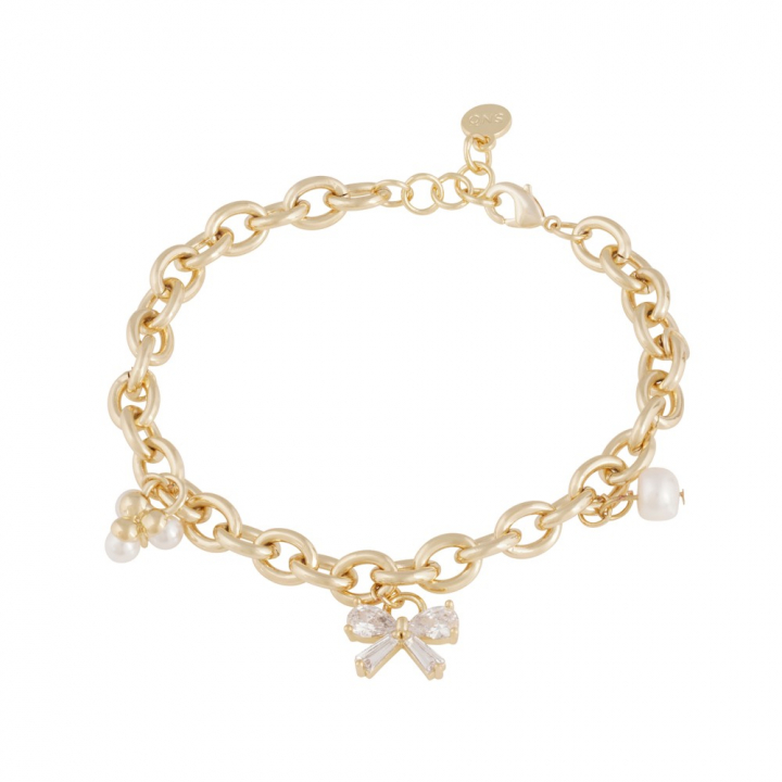 Eira charm Bracelet Gold in de groep Armbanden / Gouden armbanden bij SCANDINAVIAN JEWELRY DESIGN (1368-3400-362)