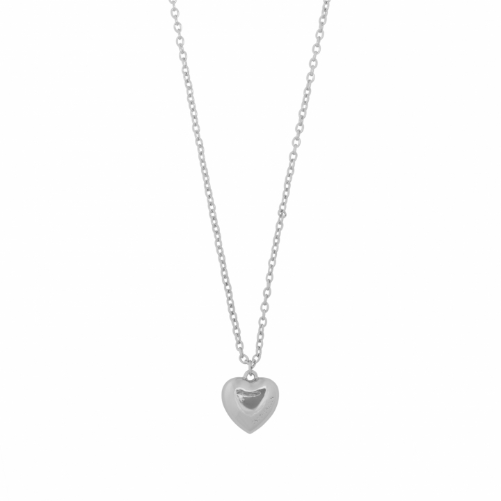 Cute big heart Necklace Silver in de groep Kettingen / Zilveren kettingen bij SCANDINAVIAN JEWELRY DESIGN (1394-0450-256-50)
