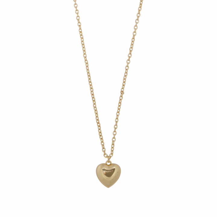 Cute big heart Necklace Gold in de groep Kettingen / Gouden kettingen bij SCANDINAVIAN JEWELRY DESIGN (1394-0450-257-50)