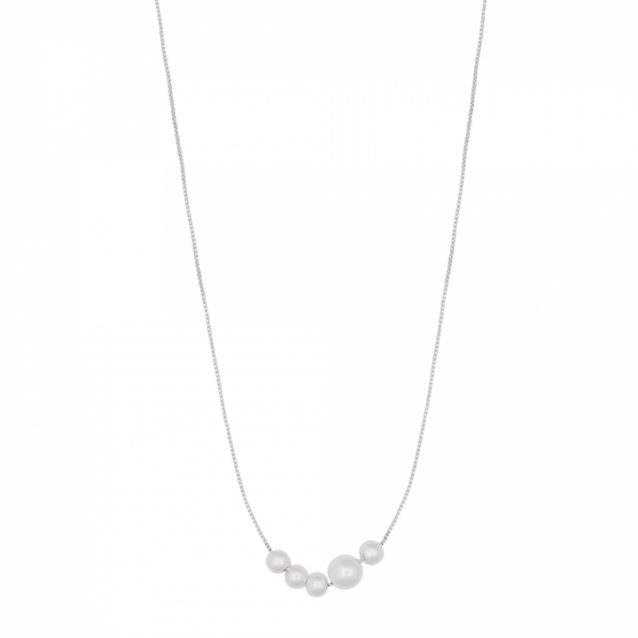 Karan Necklace Silver in de groep Kettingen / Zilveren kettingen bij SCANDINAVIAN JEWELRY DESIGN (1399-0740-010)