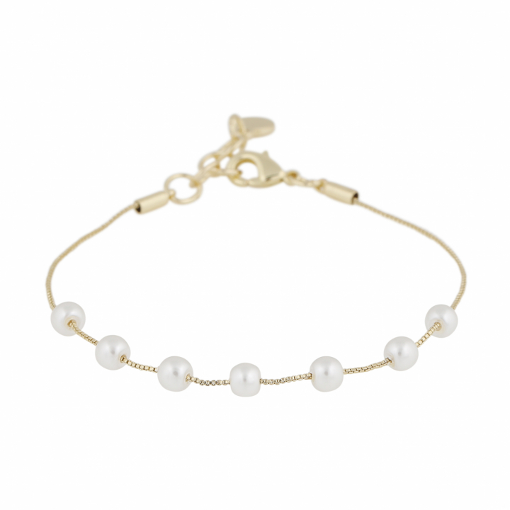 Karan Bracelet Gold in de groep Armbanden / Gouden armbanden bij SCANDINAVIAN JEWELRY DESIGN (1399-3400-362)