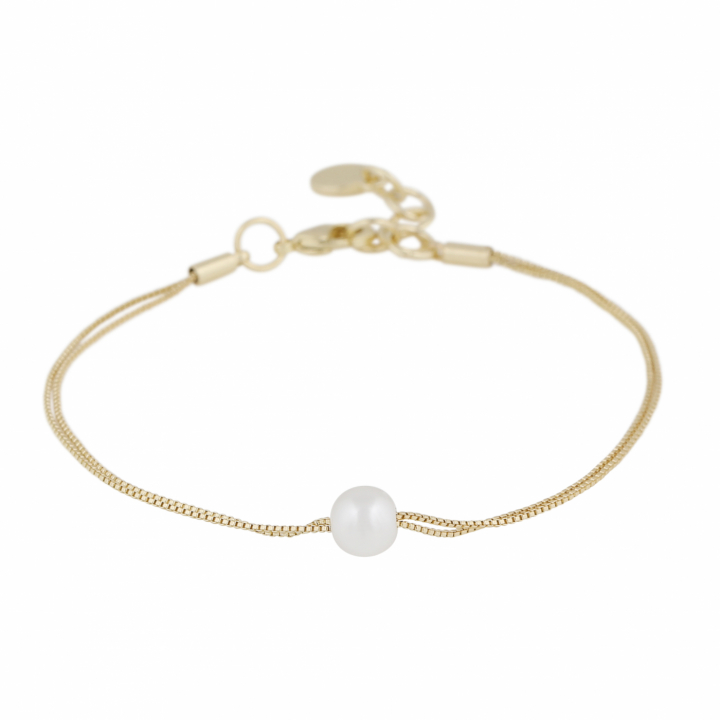 Karan double chain Bracelet Gold in de groep Armbanden / Gouden armbanden bij SCANDINAVIAN JEWELRY DESIGN (1399-3500-362)