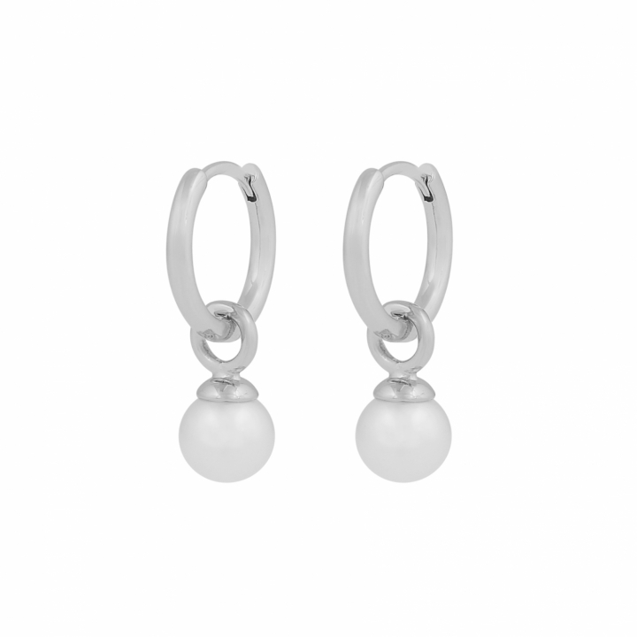 Karan small pendant ring Earrings Silver in de groep Oorbellen / Pareloorbellen bij SCANDINAVIAN JEWELRY DESIGN (1399-6100-010)