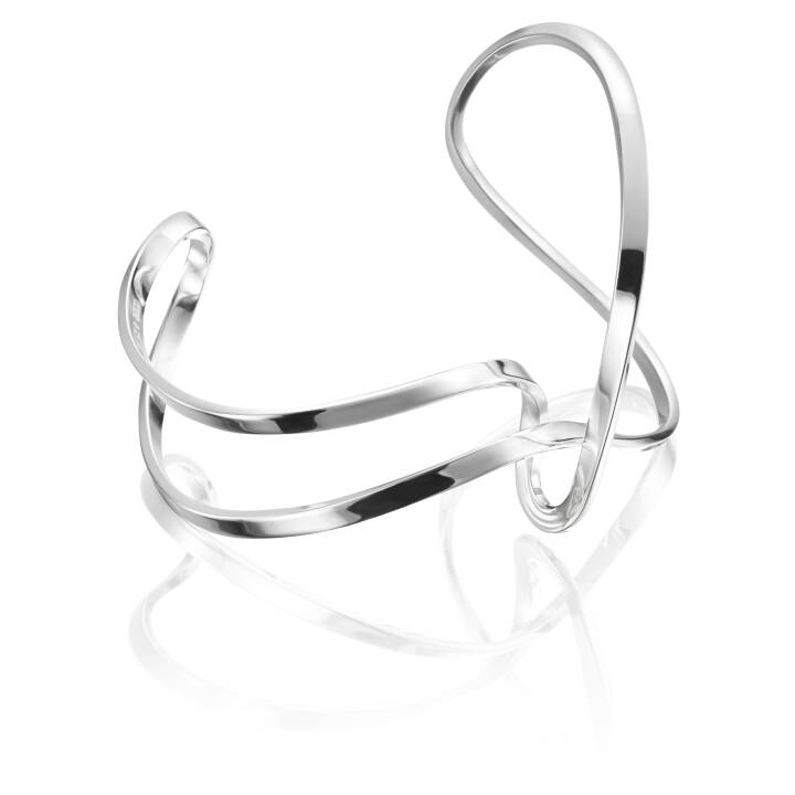 Twisting Cuff Armbanden Zilver in de groep Armbanden / Bangles bij SCANDINAVIAN JEWELRY DESIGN (14-100-01293)