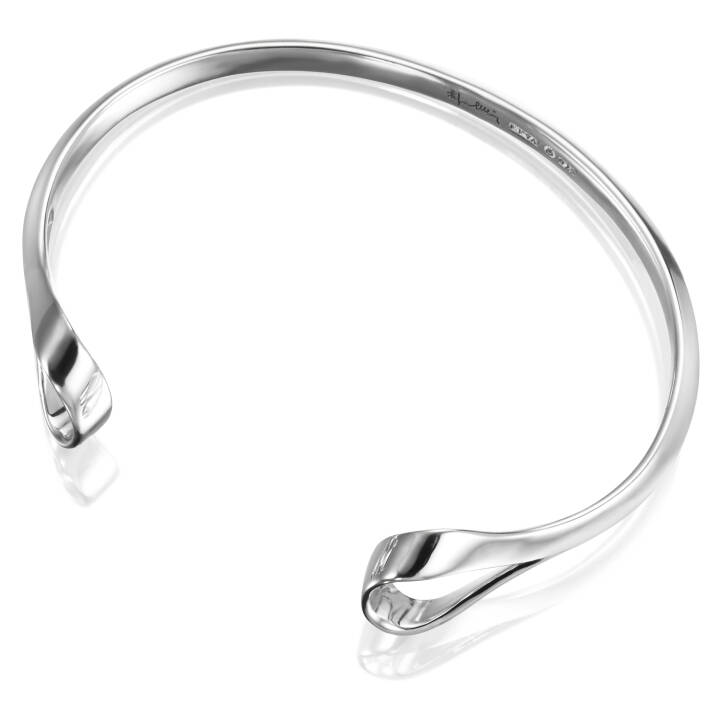 Folded Cuff Armbanden Zilver in de groep Armbanden / Bangles bij SCANDINAVIAN JEWELRY DESIGN (14-100-01589)