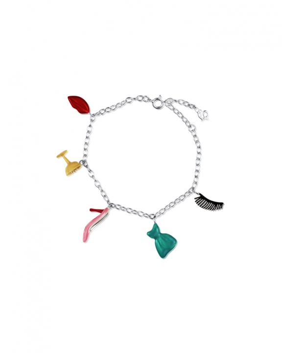 It's My Party Bracelet in de groep Armbanden / Zilveren armbanden bij SCANDINAVIAN JEWELRY DESIGN (14-100-02185-1619)