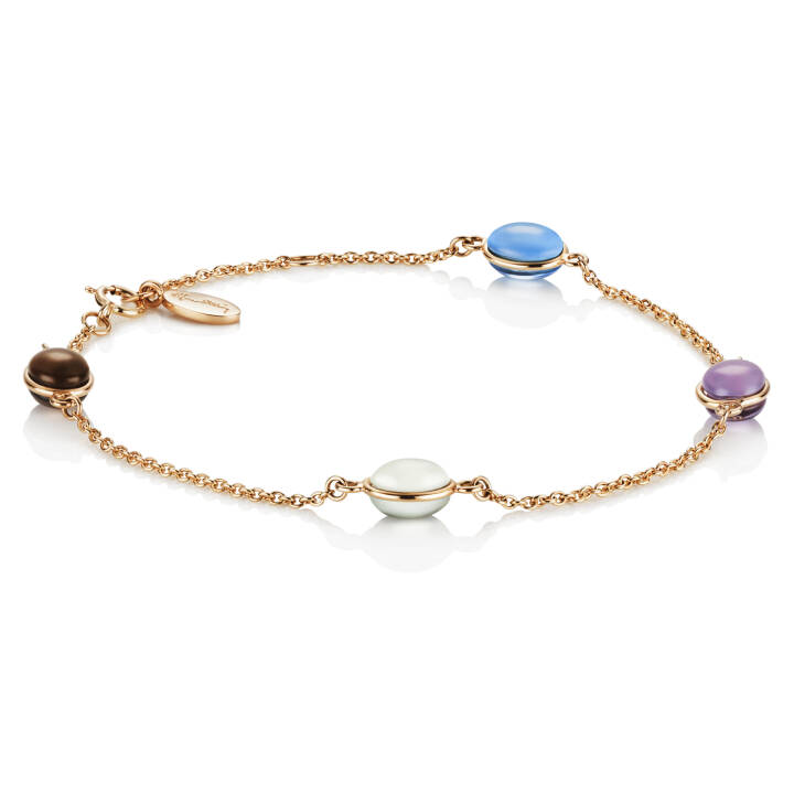 Love Beads Flow Armbanden goud 17-19 cm in de groep Armbanden / Gouden armbanden bij SCANDINAVIAN JEWELRY DESIGN (14-101-00462-1719)