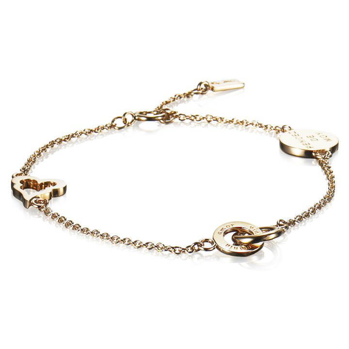 Mini Love Armbanden goud 15-19 cm in de groep Armbanden / Gouden armbanden bij SCANDINAVIAN JEWELRY DESIGN (14-101-00871-1719)