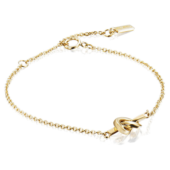 Love Knot Armbanden goud 15-19 cm in de groep Armbanden / Gouden armbanden bij SCANDINAVIAN JEWELRY DESIGN (14-101-00967-1519)
