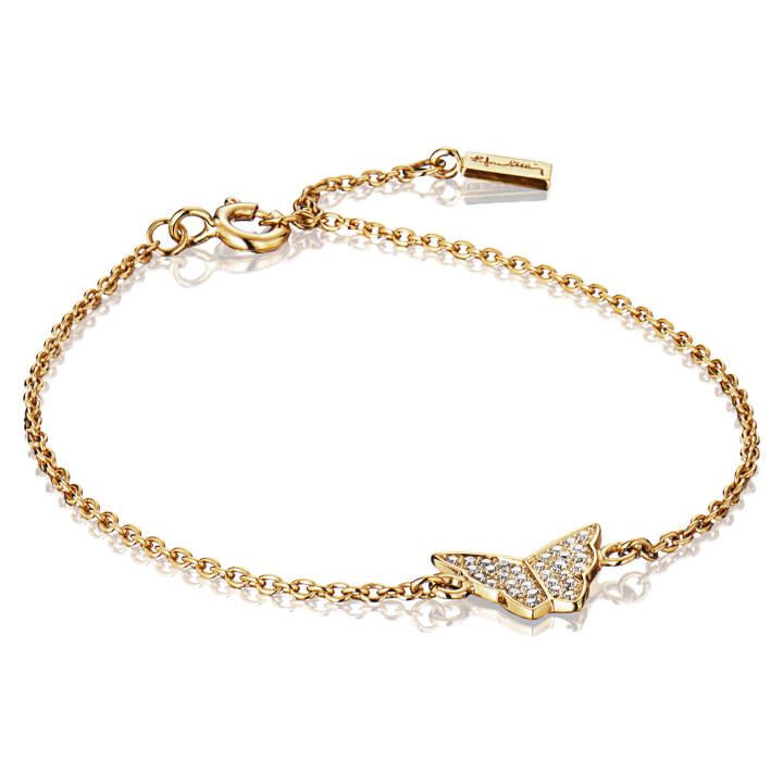 Little Miss Butterfly & Stars Armbanden goud 15-19 cm in de groep Armbanden / Gouden armbanden bij SCANDINAVIAN JEWELRY DESIGN (14-101-01014-1519)