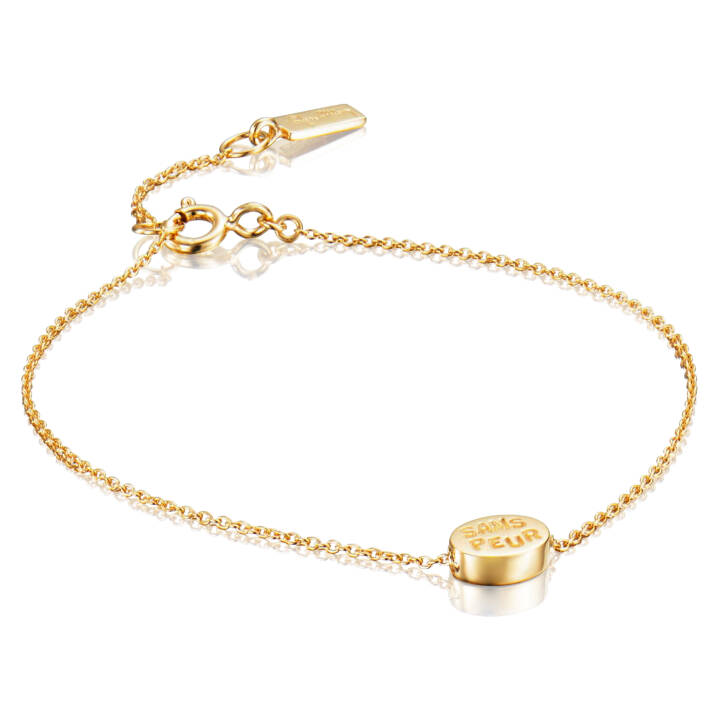 Mini Me Sans Peur Armbanden goud 17-19 cm in de groep Armbanden / Gouden armbanden bij SCANDINAVIAN JEWELRY DESIGN (14-101-01281-1719)