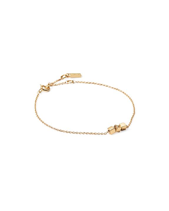 Dice Bracelet Gold in de groep Efva Attling Back Week / Efva Attling Black Week - 20% bij SCANDINAVIAN JEWELRY DESIGN (14-101-02212-1619)