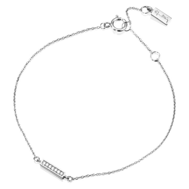 Thin StarsArmbanden Witgoudg 16-19 cm in de groep Armbanden / Witgouden armbanden bij SCANDINAVIAN JEWELRY DESIGN (14-102-01618-1619)