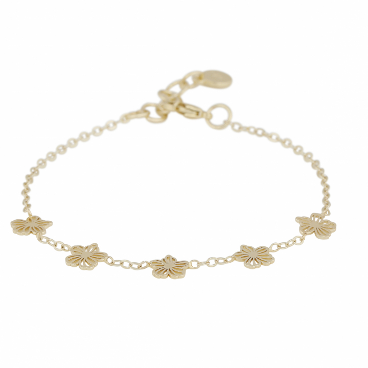 Flora daisy Bracelet Gold in de groep Armbanden / Gouden armbanden bij SCANDINAVIAN JEWELRY DESIGN (1400-3200-257)