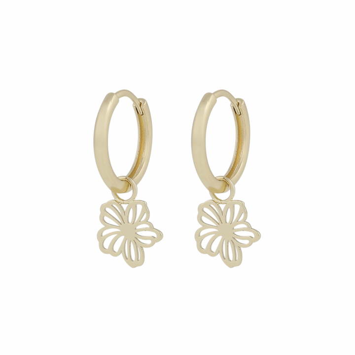 Flora daisy pendant ring Earrings in de groep Oorbellen / Gouden oorbellen bij SCANDINAVIAN JEWELRY DESIGN (1400-6700-257)