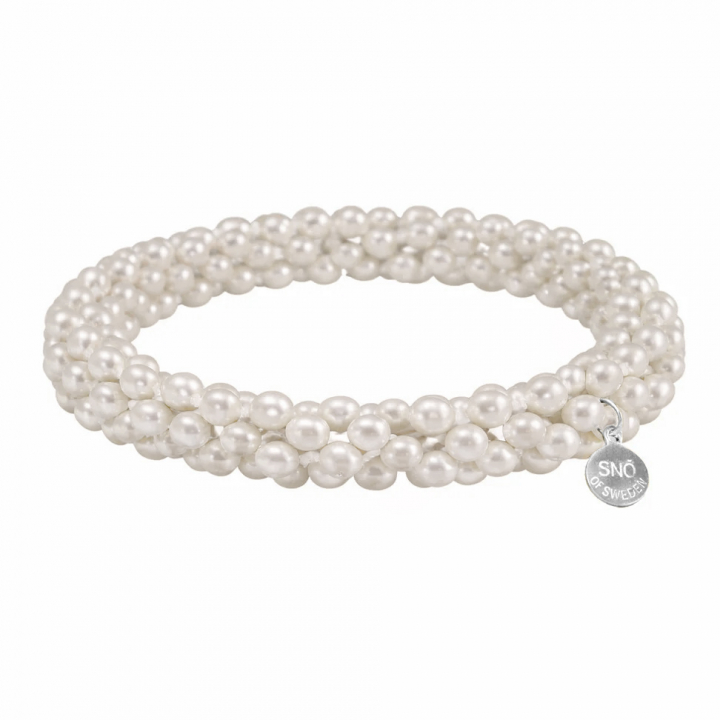 United bubbles elastic Bracelet/Hairband in de groep Armbanden / Zilveren armbanden bij SCANDINAVIAN JEWELRY DESIGN (1402-3100-010)
