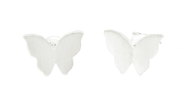 Butterfly Oorbel Zilver in de groep Oorbellen / Zilveren oorbellen bij SCANDINAVIAN JEWELRY DESIGN (1421410004)