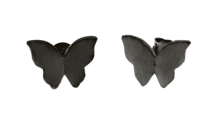 Butterfly Oorbel black in de groep Oorbellen bij SCANDINAVIAN JEWELRY DESIGN (1421440004)