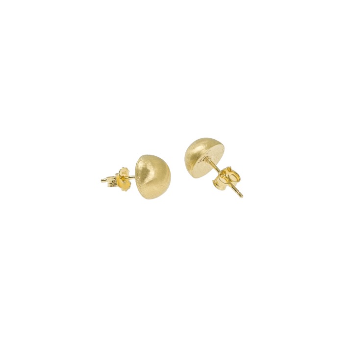 Feather small round Oorbel goud in de groep Oorbellen / Gouden oorbellen bij SCANDINAVIAN JEWELRY DESIGN (1426420006)