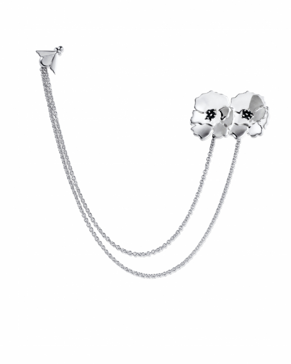Anemone Brooch Silver in de groep Kettingen / Zilveren kettingen bij SCANDINAVIAN JEWELRY DESIGN (15-100-02337-0000)