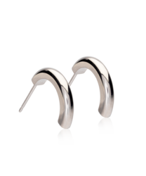 NT Pendant Round Curved 15 mm in de groep Oorbellen / Zilveren oorbellen bij SCANDINAVIAN JEWELRY DESIGN (15-12153-00)