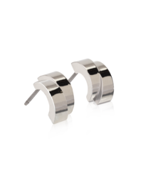 NT Pendant Split Curved 10 mm in de groep Oorbellen / Zilveren oorbellen bij SCANDINAVIAN JEWELRY DESIGN (15-12156-00)