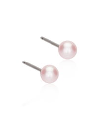 NT Pearl 4 mm, Light rose in de groep Oorbellen / Pareloorbellen bij SCANDINAVIAN JEWELRY DESIGN (15-1231-64)
