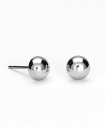 ST Half ball 6 mm in de groep Oorbellen bij SCANDINAVIAN JEWELRY DESIGN (15-1487-00)