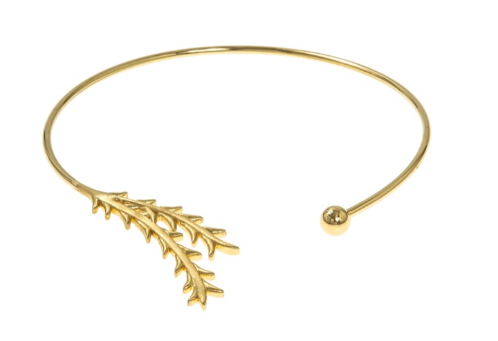 Tree twig bangle Armbanden goud in de groep Kettingen / Gouden kettingen bij SCANDINAVIAN JEWELRY DESIGN (1521121002)