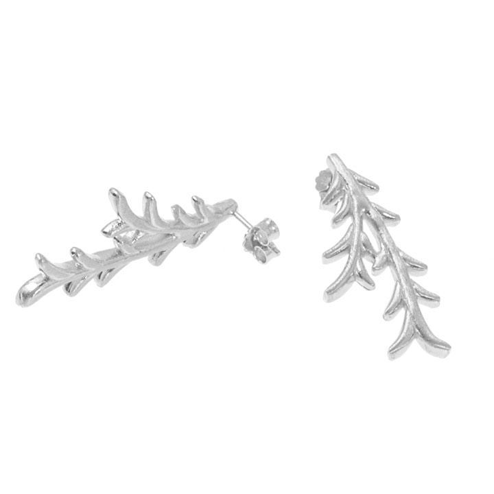 Tree twig Oorbel Zilver in de groep Oorbellen / Zilveren oorbellen bij SCANDINAVIAN JEWELRY DESIGN (1521411002)
