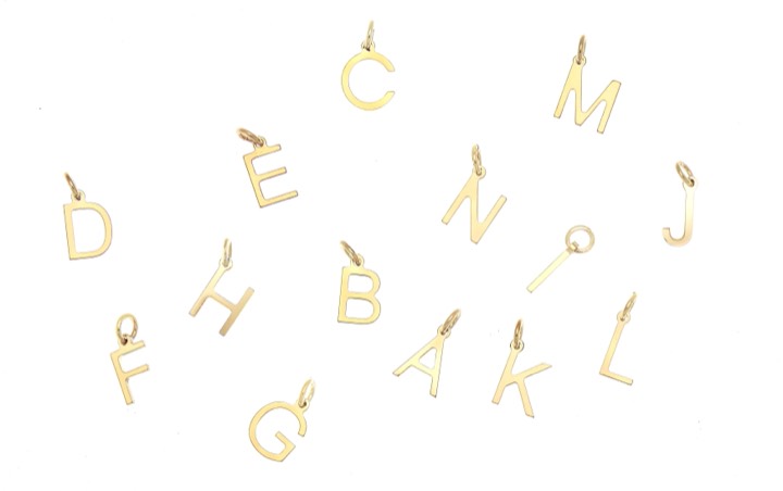 Letters H goud in de groep Kettingen / Gouden kettingen bij SCANDINAVIAN JEWELRY DESIGN (1612120813)