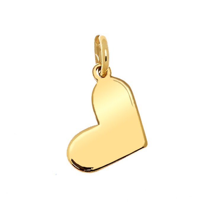 Letters Heart Oorbel goud in de groep Kettingen / Gouden kettingen bij SCANDINAVIAN JEWELRY DESIGN (1623121005)