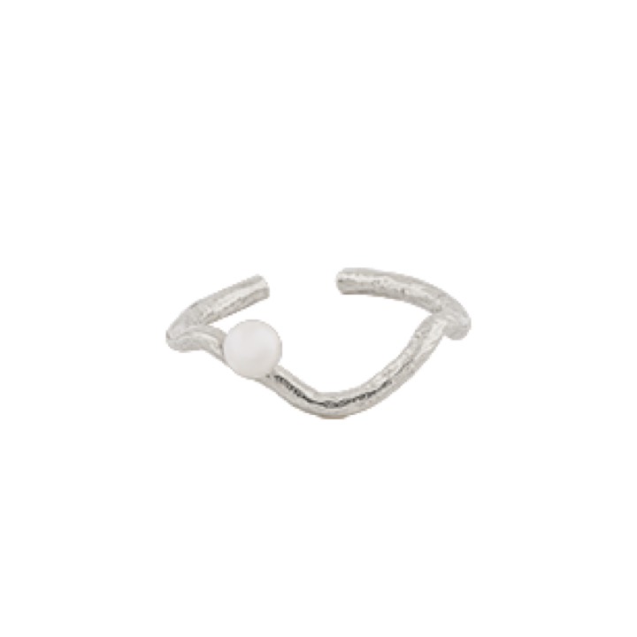 One Pearl ring Zilver in de groep Ringen / Parelringen bij SCANDINAVIAN JEWELRY DESIGN (1632511001)