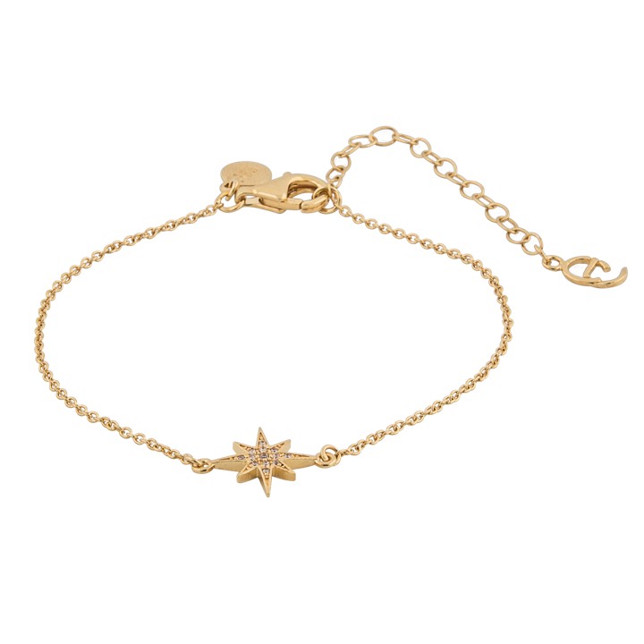 One star brace Armbanden goud in de groep Armbanden / Gouden armbanden bij SCANDINAVIAN JEWELRY DESIGN (1637321001)