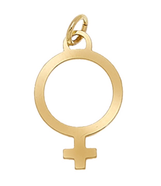 Letters Venus goud in de groep Kettingen / Gouden kettingen bij SCANDINAVIAN JEWELRY DESIGN (1712220009)