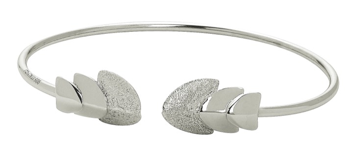 Roof bangle brace Armbanden flex Zilver in de groep Armbanden / Bangles bij SCANDINAVIAN JEWELRY DESIGN (1728310001)