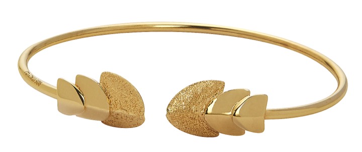 Roof bangle brace Armbanden flex goud in de groep Armbanden / Bangles bij SCANDINAVIAN JEWELRY DESIGN (1728320001)