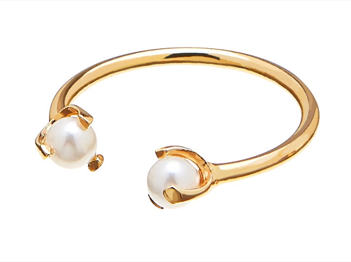 Pearl small ring ONE SIZE goud in de groep Last Chance / Ringen bij SCANDINAVIAN JEWELRY DESIGN (1816422001)