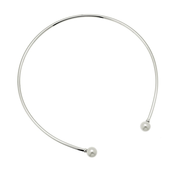 Pearl bangle Kettingen flex Zilver in de groep Kettingen / Zilveren kettingen bij SCANDINAVIAN JEWELRY DESIGN (1818271001)