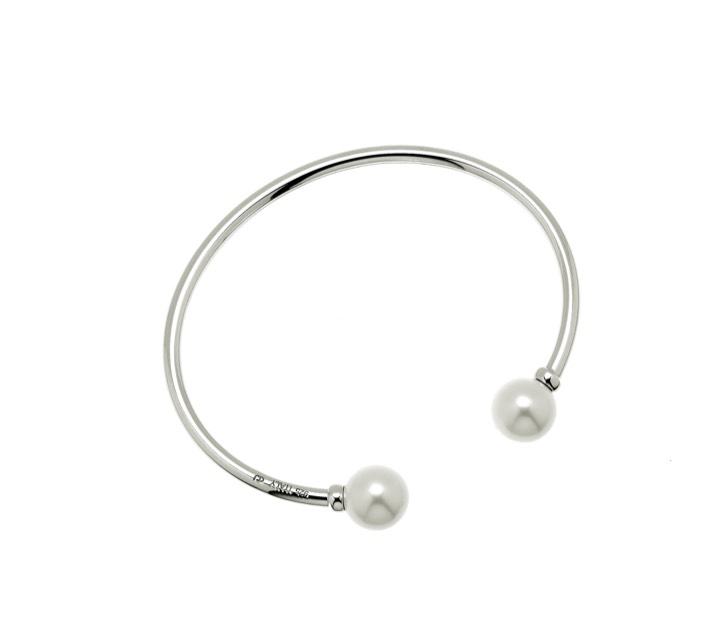 Product Image for CU JEWELLERY Pearl bangle flex braclet Zilver