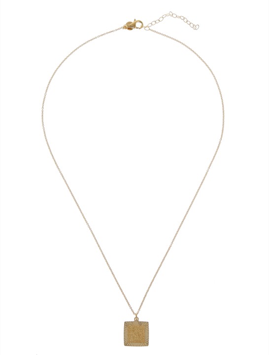 Two square pendant Kettingen goud 45-60 cm in de groep Kettingen / Gouden kettingen bij SCANDINAVIAN JEWELRY DESIGN (1821120001)